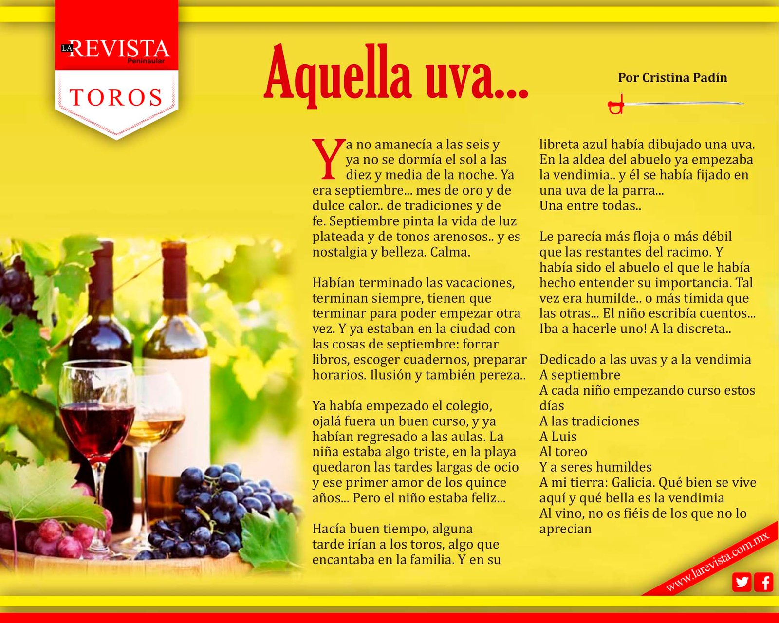 Aquella uva...