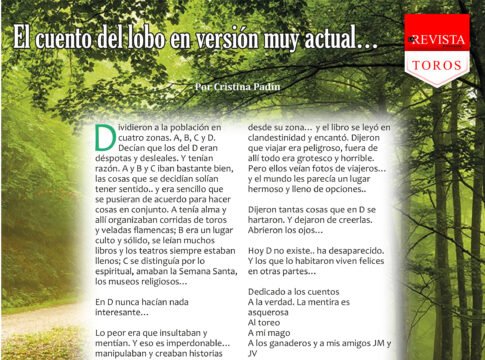 El cuento del lobo en versión muy actual...