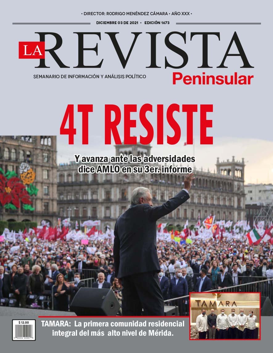 4T RESISTE: Y avanza ante las adversidades dice AMLO en su 3er. informe