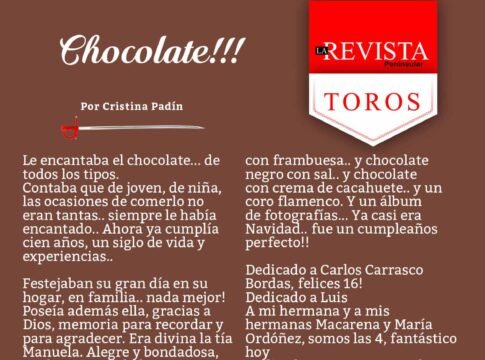 ¡Chocolate!