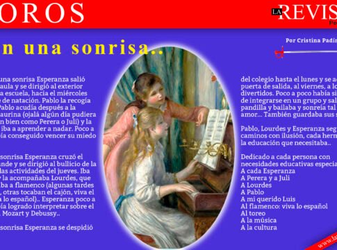 Con una sonrisa..
