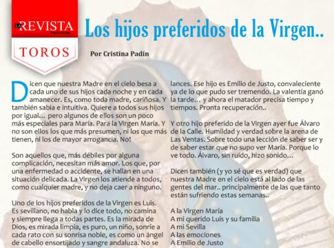 Los hijos preferidos de la Virgen...