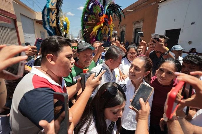 Claudia Sheinbaum desde Zamora, Michoacán