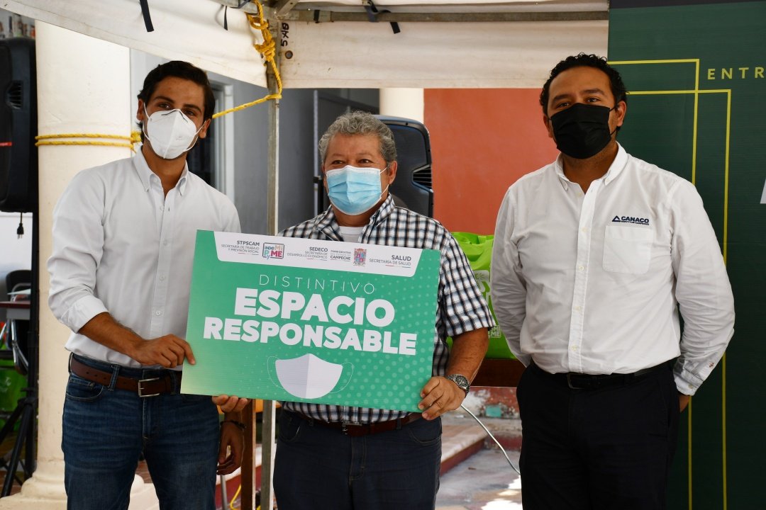 En Campeche, más de 300 empresas ya cuentan  con distintivos espacio responsable