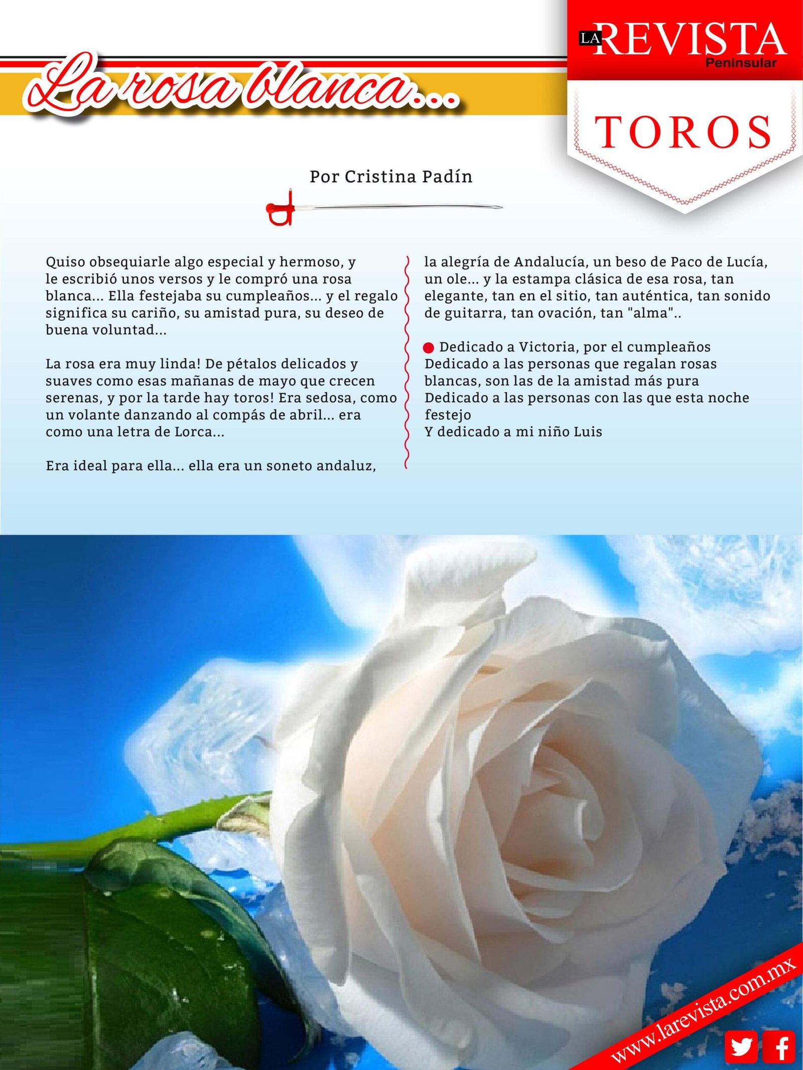 La rosa blanca...