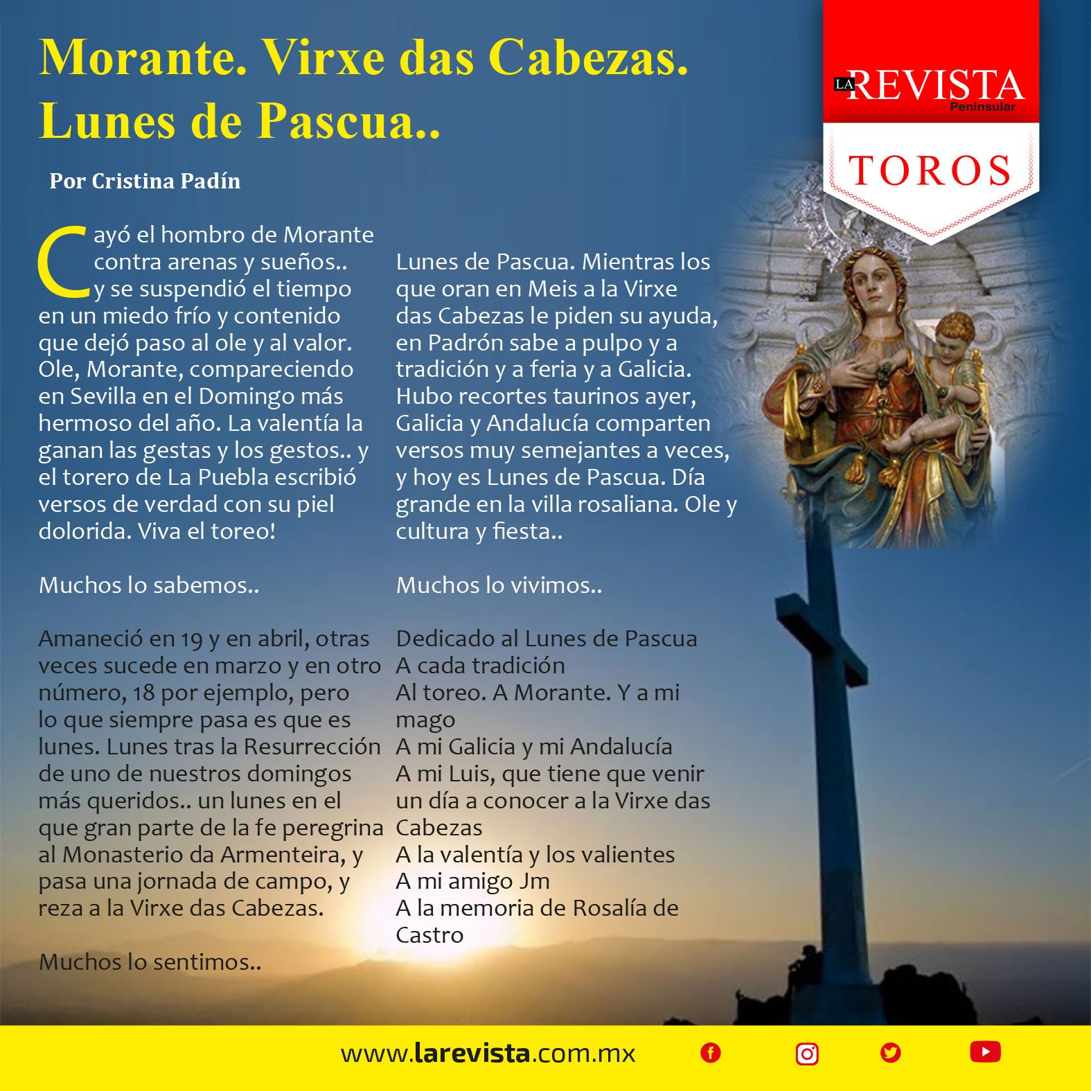 Morante. Virxe das Cabezas. Lunes de Pascua...