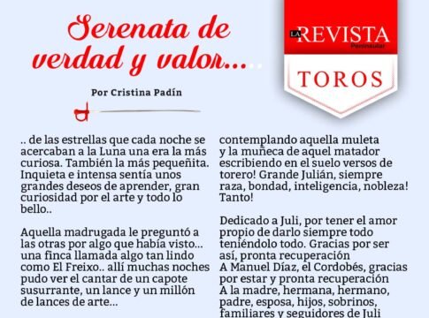 Serenata de verdad y valor...