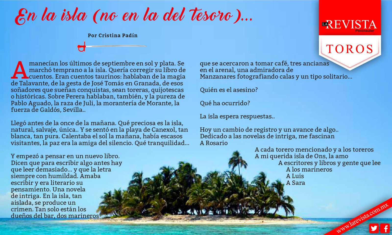 En la isla (no en la del tesoro)...