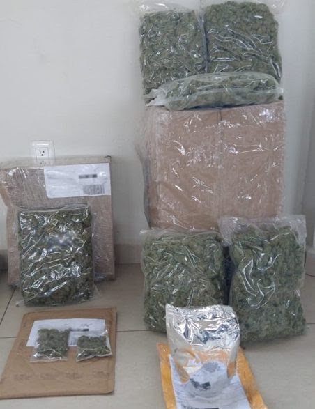 Guardia Nacional asegura paquetes con droga en  cubetas de mole
