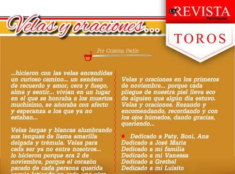 Velas y oraciones...