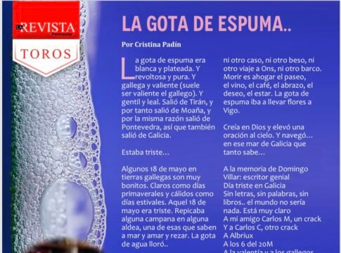 La gota de espuma...