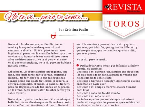 No te vi... pero te sentí...