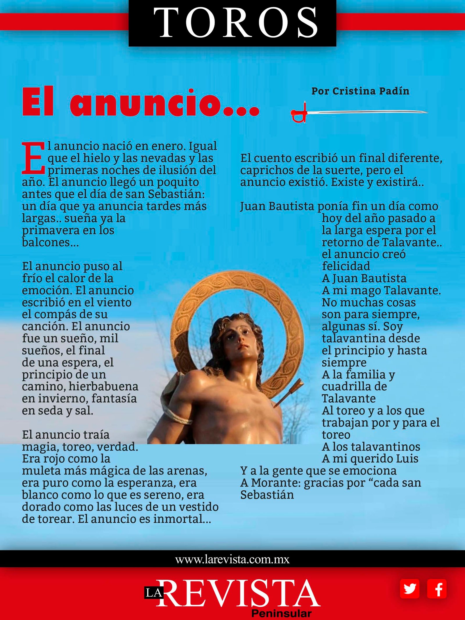El anuncio...