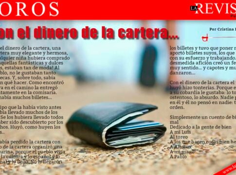 Con el dinero de la cartera...