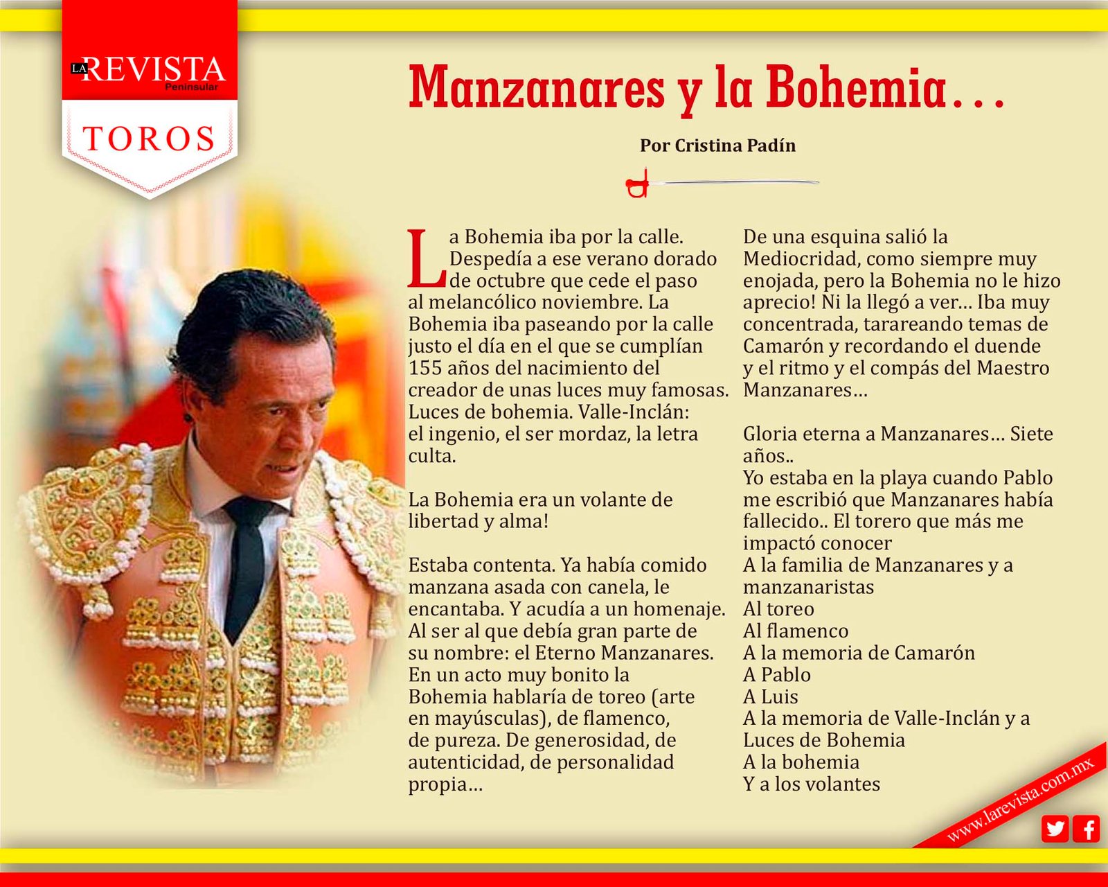 Manzanares y la Bohemia…
