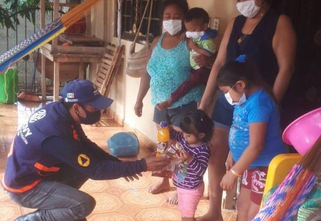 Familias afectadas por inundaciones del sur de Yucatán continúan recibiendo apoyo del Gobierno del Estado