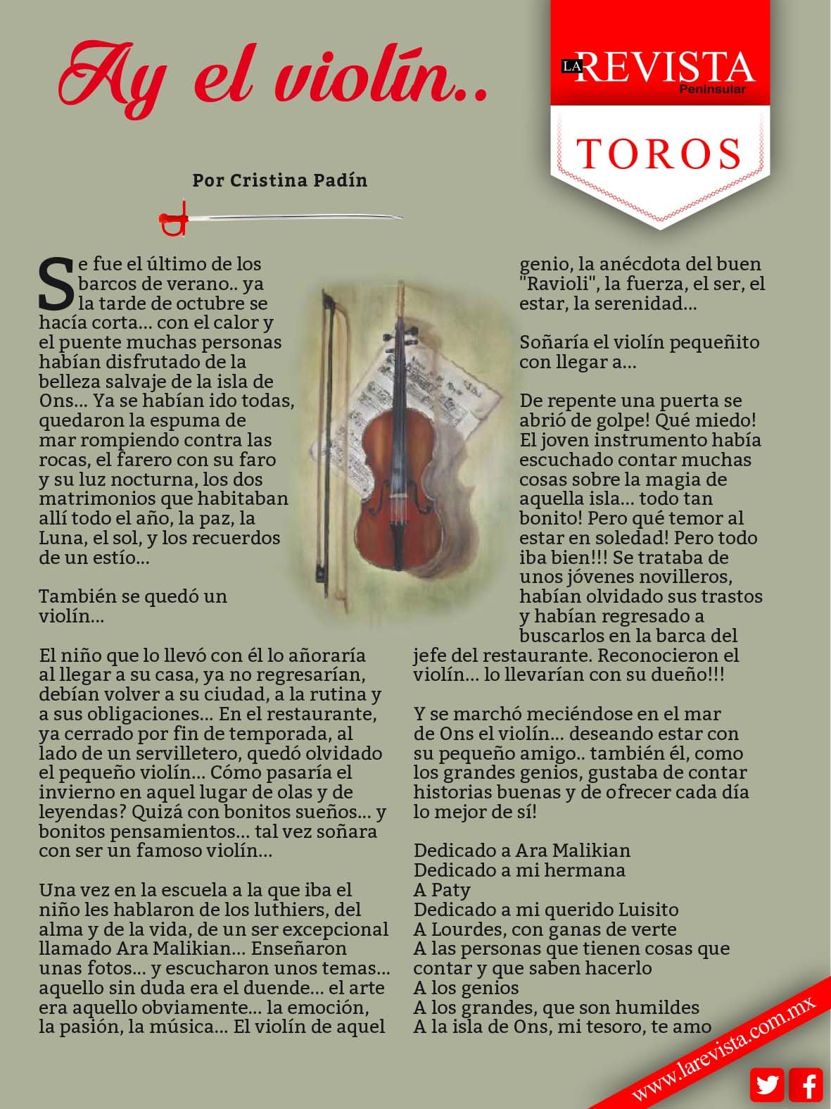 Ay, el violín...