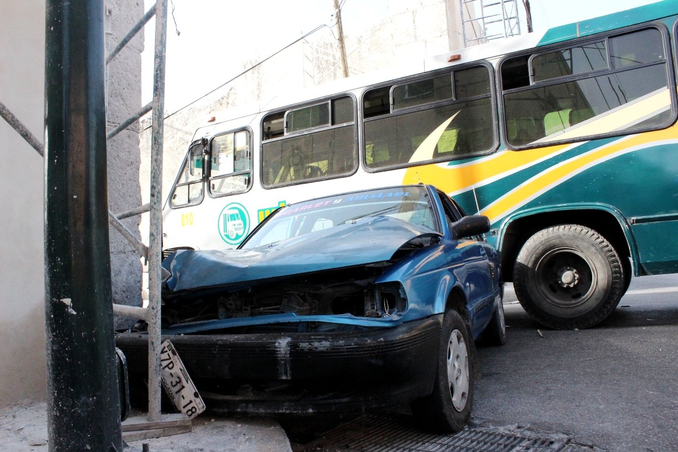 Aparatoso accidente sin lesionados