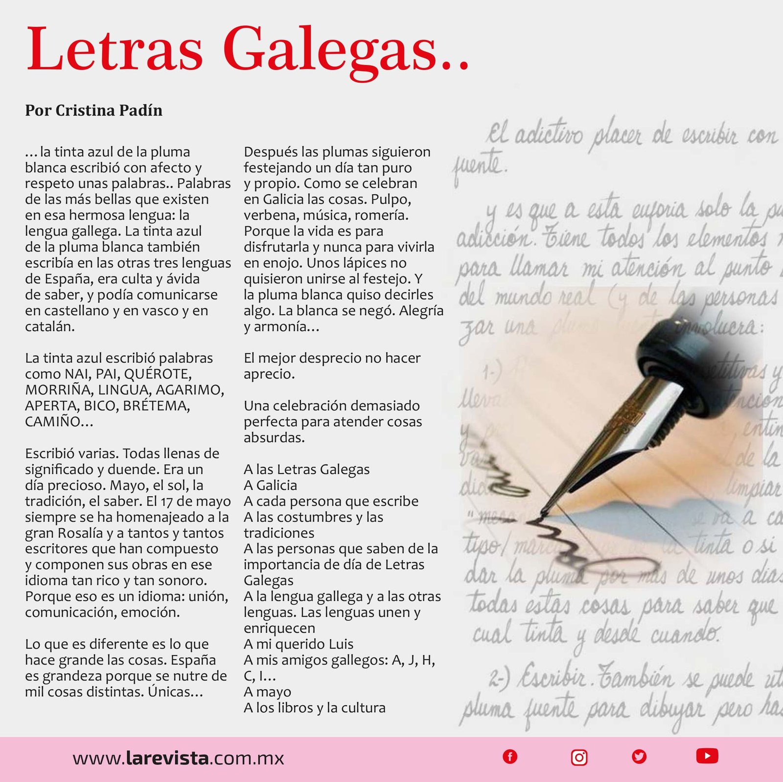 Letras Galegas...