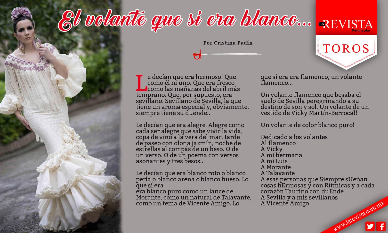 El volante que sí era blanco...
