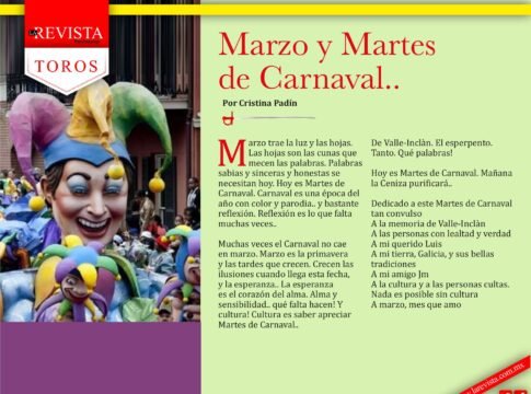 Marzo y Martes de Carnaval...