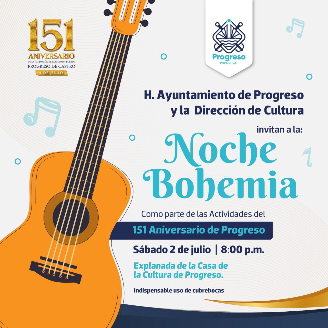 Amplia cartelera de actividades durante el fin de semana dentro del marco del 151 Aniversario de la fundación de Progreso