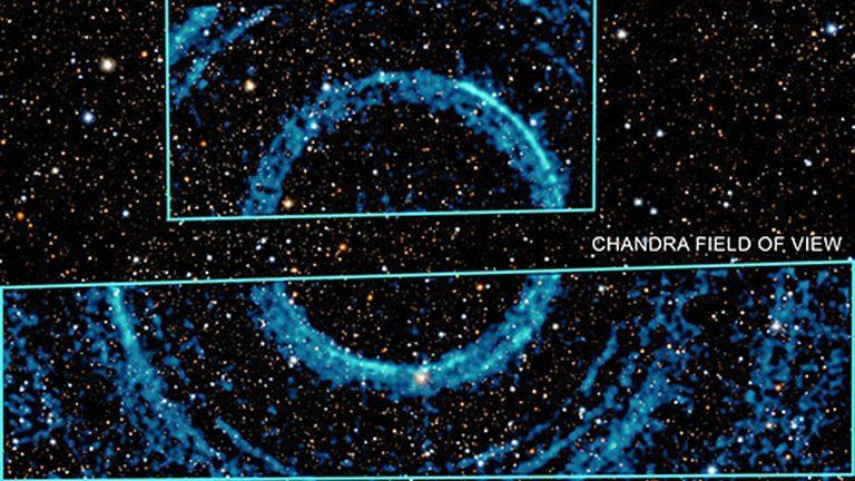 Científicos de la NASA hallaron misteriosos “anillos fantasma” alrededor de un agujero negro.