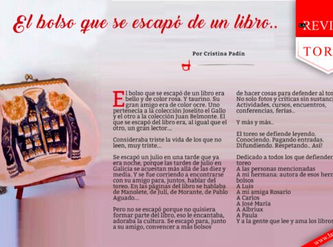 El bolso que se escapó de un libro..