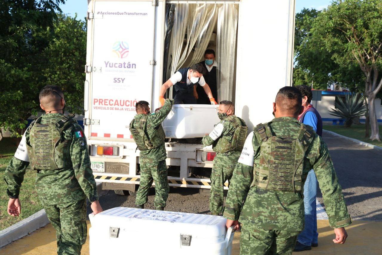 Arriban a Yucatán 170 mil vacunas contra el Coronavirus, para aplicación de segunda dosis a personas de 18 a 29 años y adolescentes con comorbilidades