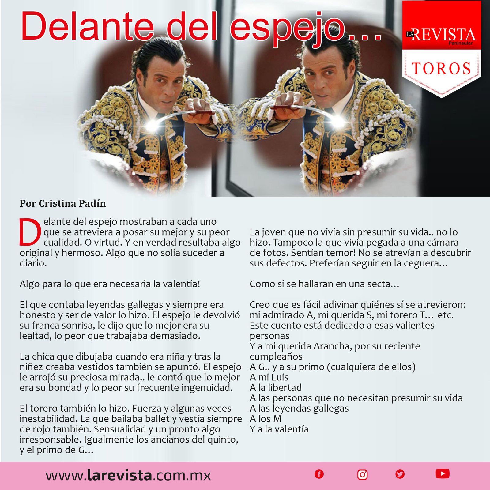 Delante del espejo...