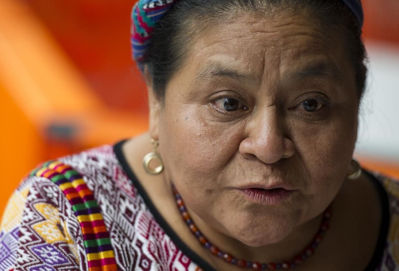 Rigoberta Menchú se suma a mujeres contra la violencia