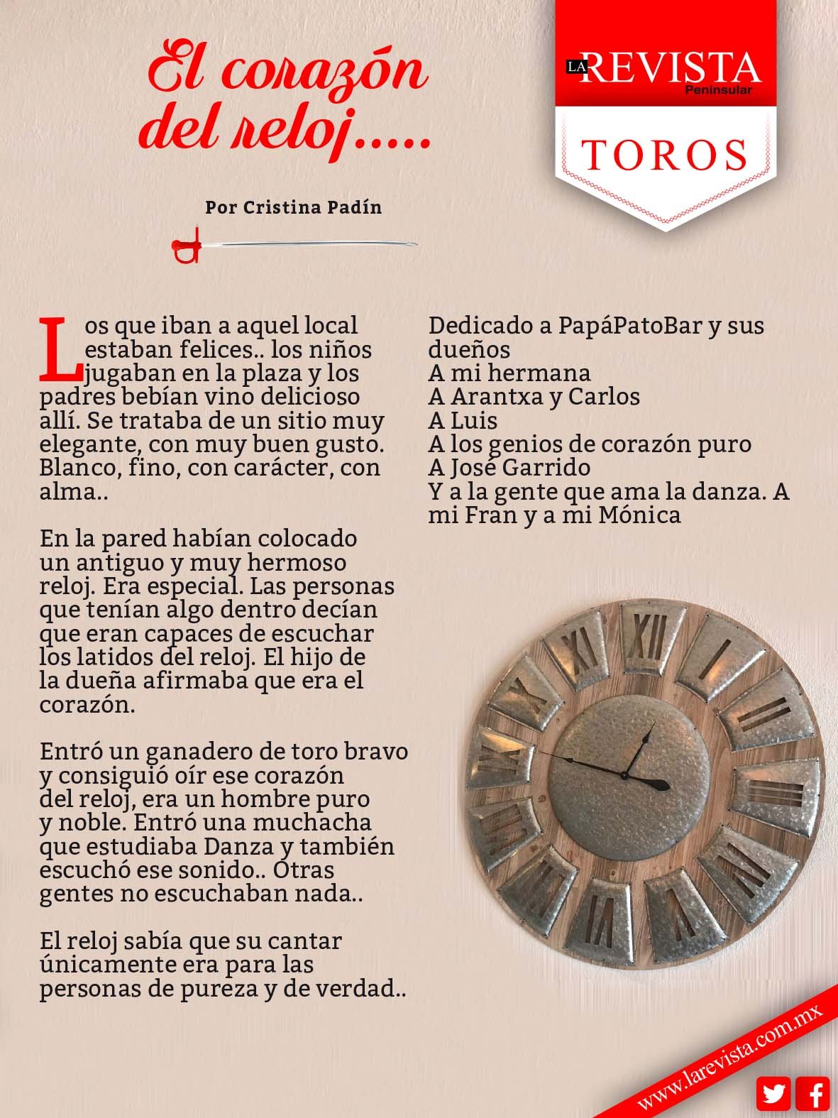 El corazón del reloj...