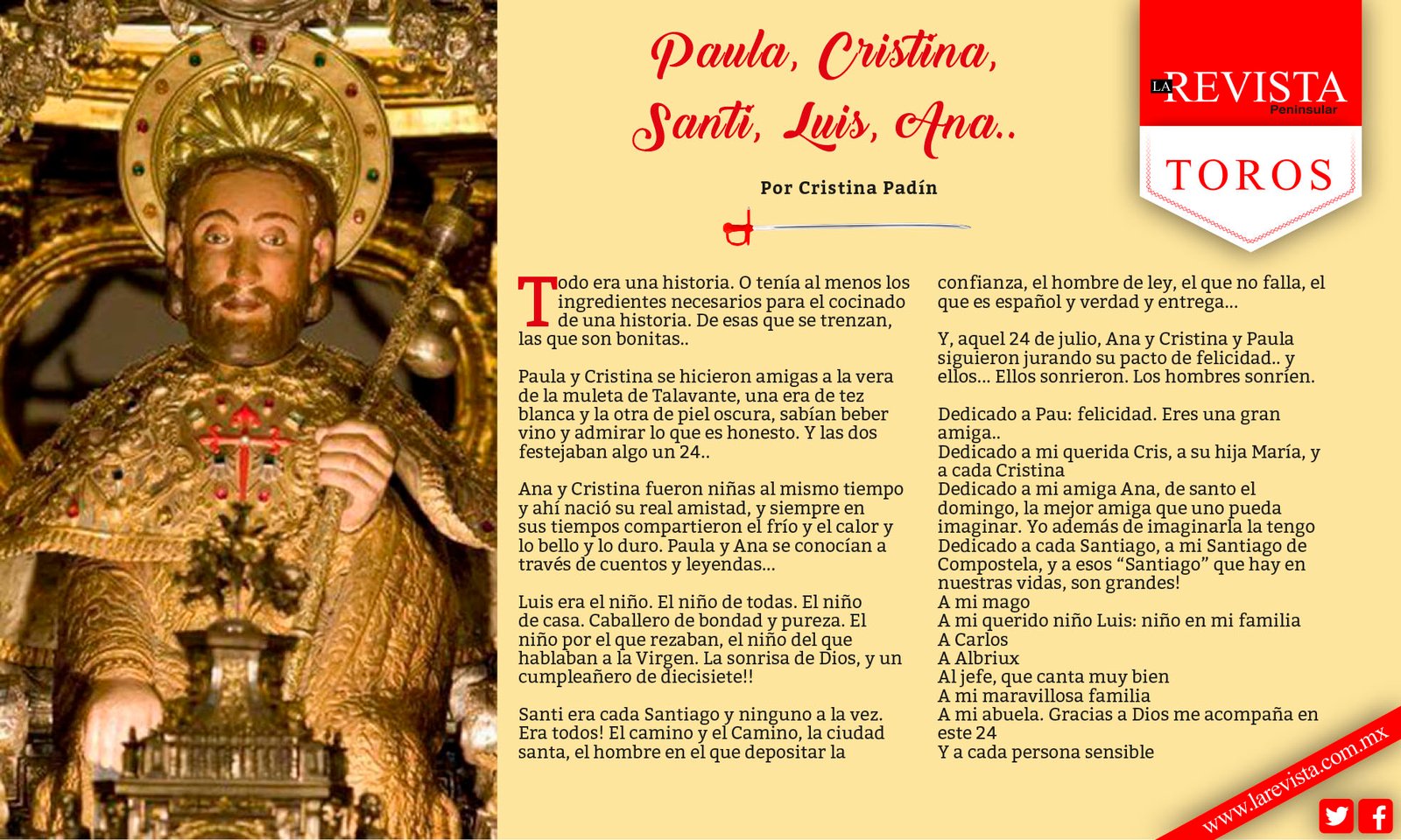 Paula, Cristina, Santi, Luis, Ana..
