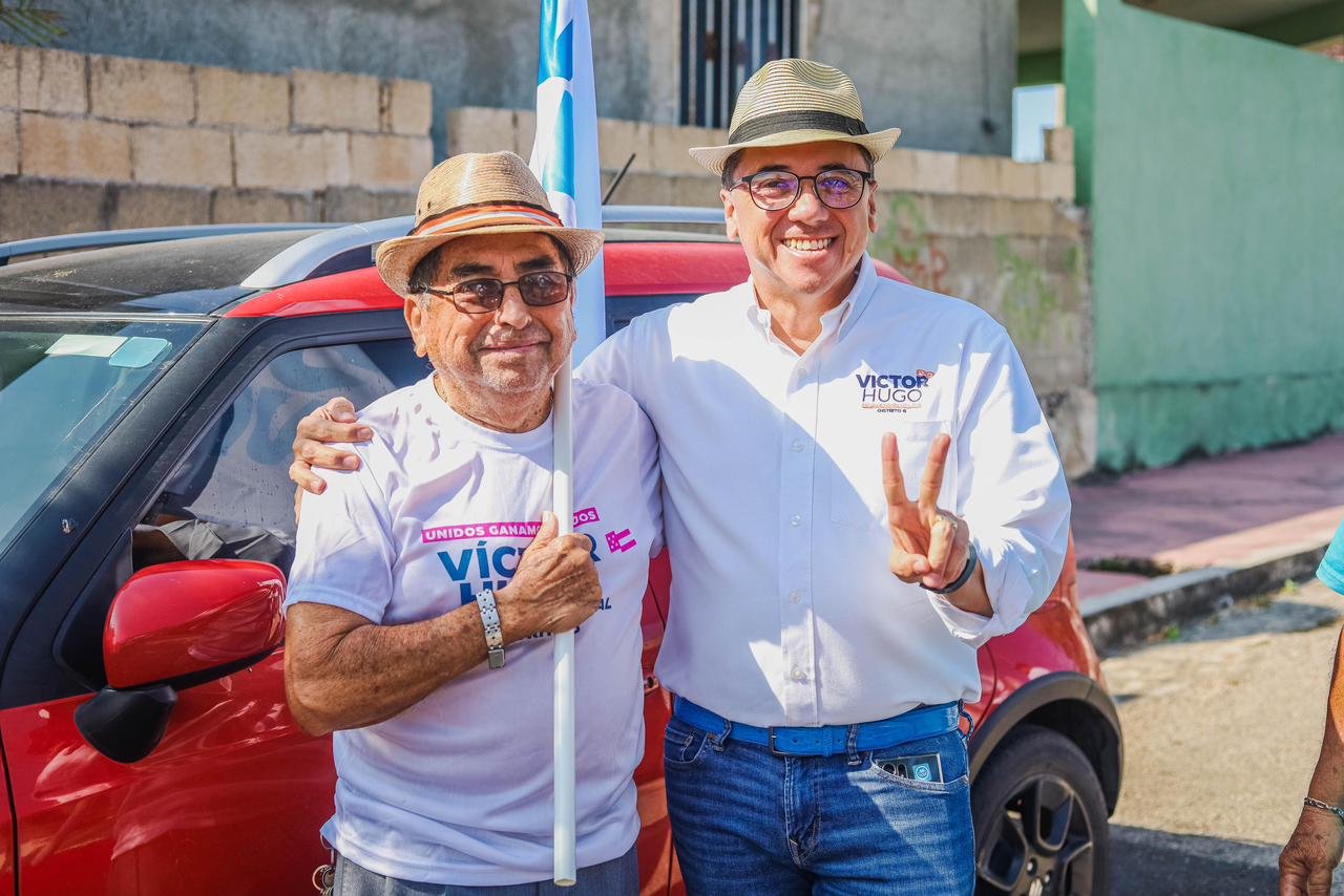 Víctor Hugo recorre más de 40 colonias en los primeros 24 días de campaña