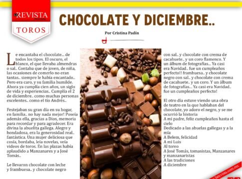 Chocolate y diciembre...