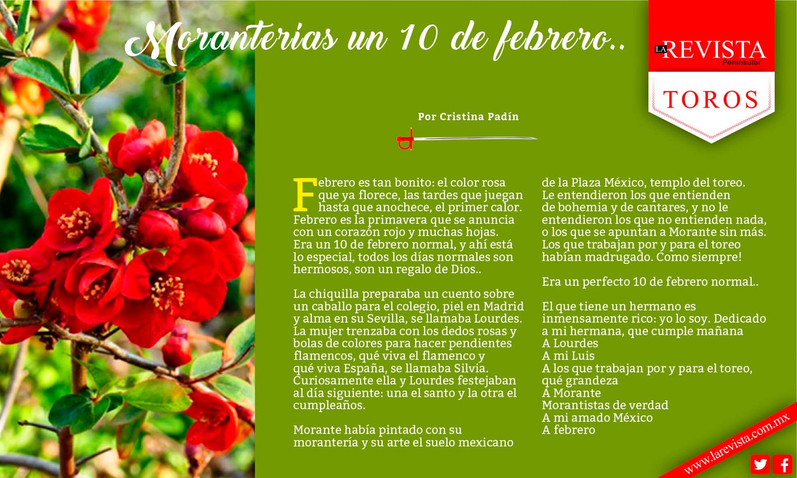 Moranterías un 10 de febrero..