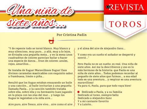 Una niña de siete años...