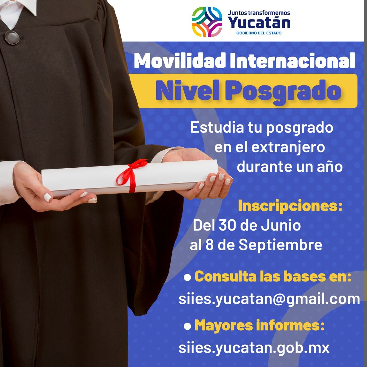 Jóvenes yucatecos podrán continuar su formación y mejorar su nivel de inglés
