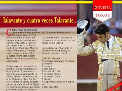 Talavante y cuatro veces Talavante...
