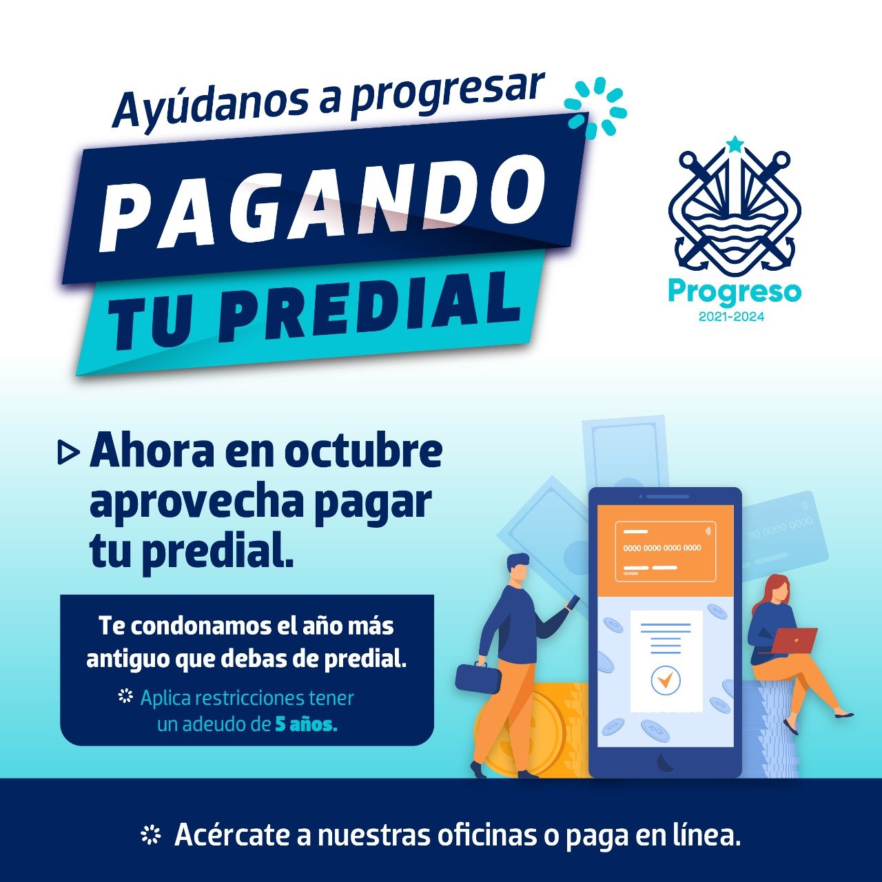 Llaman a realizar el pago del predial