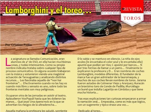 Lamborghini y el toreo...